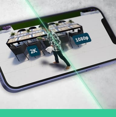 Arlo Essential 2K overvåkningskamera (3-pakning)