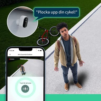 Arlo Essential 2K overvåkningskamera (3-pakning)