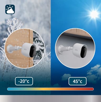 Arlo Pro 5 sikkerhetskamera (hvit/1-pakning)