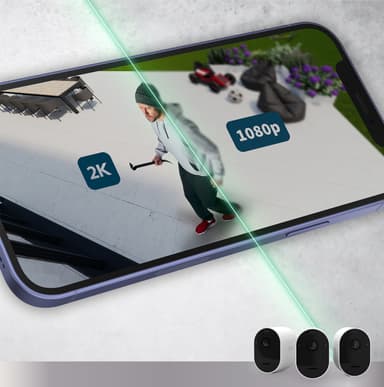 Arlo Pro 5 sikkerhetskamera (hvit/1-pakning)
