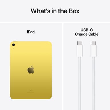 iPad 10,9" (10. gen) 64GB WiFi (gul)