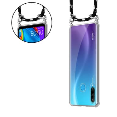 Huawei P30 LITE Deksel med Halskjede (svart)