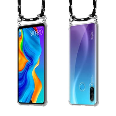 Huawei P30 LITE Deksel med Halskjede (svart)