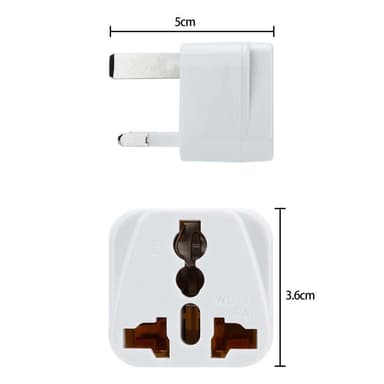 4x Socket Adapter Reise Plug Converter (uk type g)