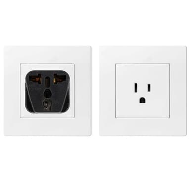 4x Socket Adapter Reise Plug Converter (type b)