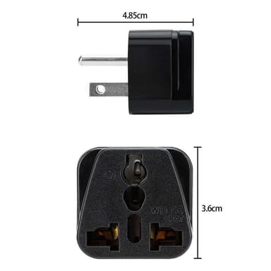 4x Socket Adapter Reise Plug Converter (type b)