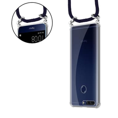 Honor 8 PRO Deksel med Halskjede (blå)