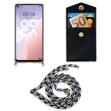 Huawei NOVA 7 SE Deksel med Halskjede (grå)