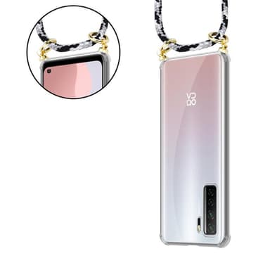 Huawei NOVA 7 SE Deksel med Halskjede (grå)