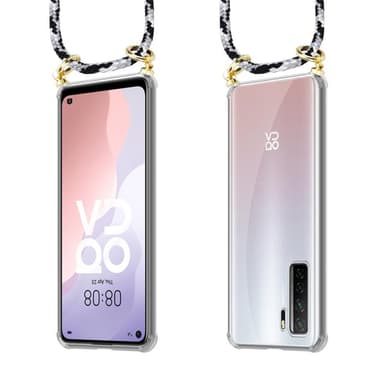 Huawei NOVA 7 SE Deksel med Halskjede (grå)