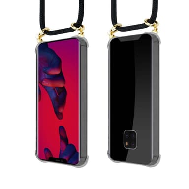 Huawei MATE 20 PRO Deksel med Halskjede (svart)