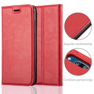 lommebokdeksel Huawei P20 case (rød)
