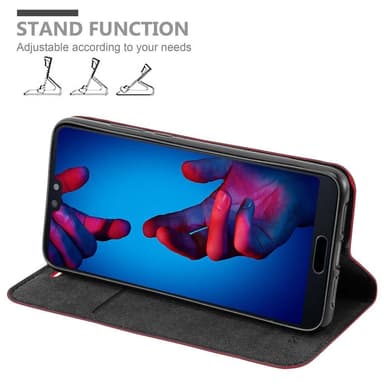 lommebokdeksel Huawei P20 case (rød)
