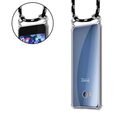 HTC OCEAN / U11 Deksel med Halskjede (svart)