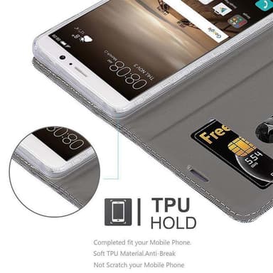 Huawei MATE 9 lommebokdeksel etui (grå)