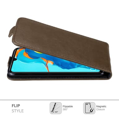 Huawei P30 LITE deksel flip cover (brun)