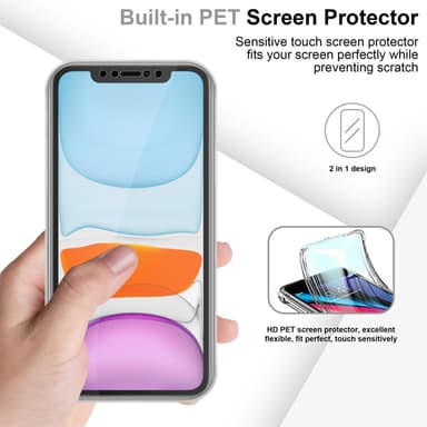 iPhone 11 Deksel 360 Case Cover (gjennomsiktig)