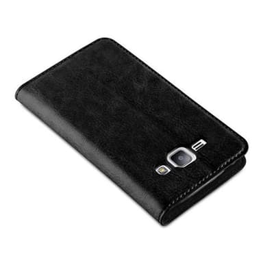 lommebokdeksel Samsung Galaxy J1 2015 case (svart)