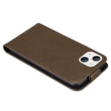 iPhone 14 deksel flip cover (brun)