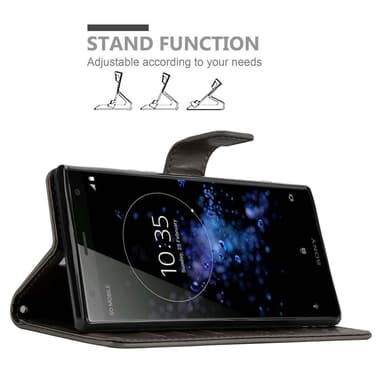 Sony Xperia XZ2 lommebokdeksel Blomster (grå)