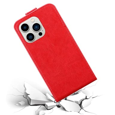 iPhone 14 PRO MAX deksel flip cover (rød)