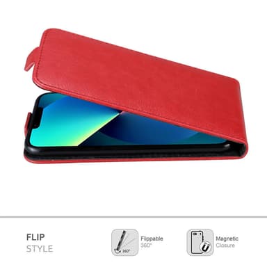 iPhone 13 Deksel Flip Case (rød)