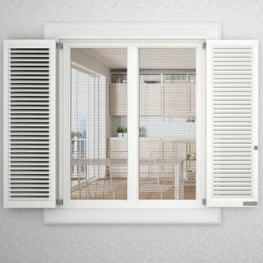 Fluenett Insektnett Vindusdør Glassfiber 150 cm (svart)