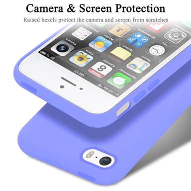 iPhone 5 / 5S / SE 2016 silikondeksel case (lilla)