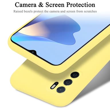 Oppo A16s / A54s silikondeksel case (gul)