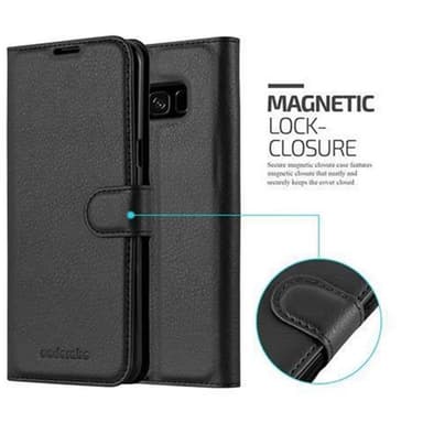 Samsung Galaxy S8 PLUS lommebokdeksel etui (svart)