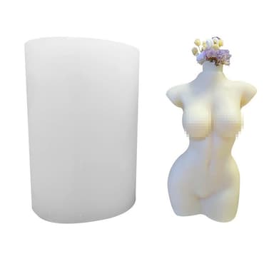 DIY Silikon Lyseform - Silikonform kvinnekropp 11 cm