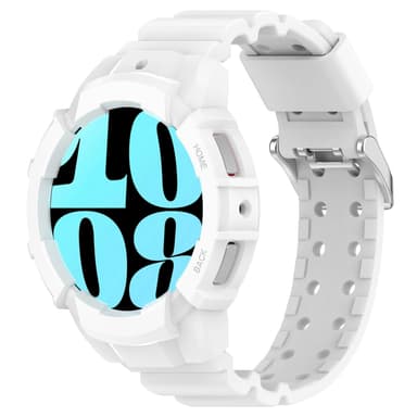 Klokkereim med beskyttelsesdeksel til Samsung Galaxy Watch 6 40mm Hvit