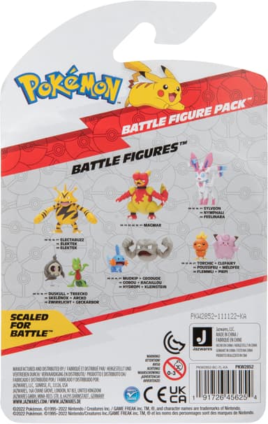 Pokémon actionfigursett to-pakning (Charmander, Pikachu)
