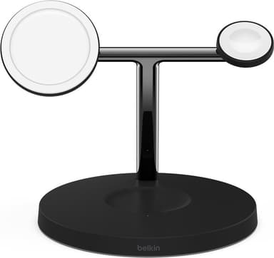 Belkin 3-i-1 MagSafe Compatible Qi2 lader, 15W