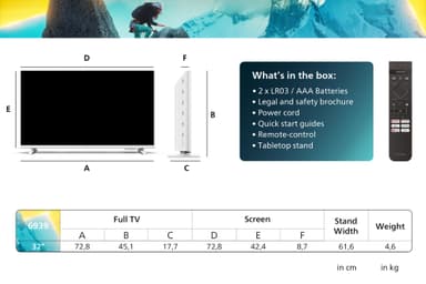 Philips 32” PFS6939 FHD LED Smart TV (2024)