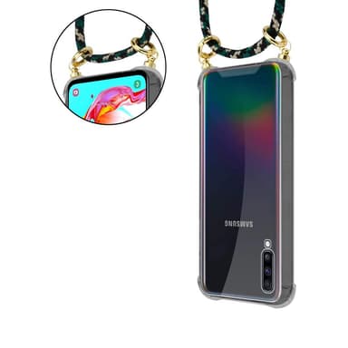 Samsung Galaxy A70 / A70s Deksel med Halskjede (brun)