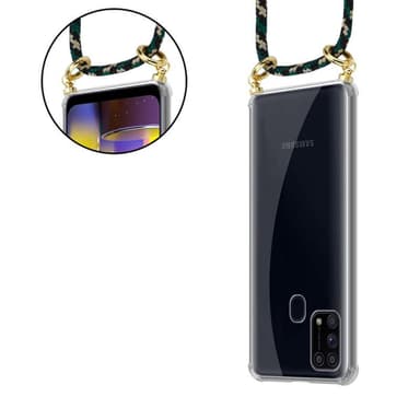 Samsung Galaxy M31 Deksel med Halskjede (brun)