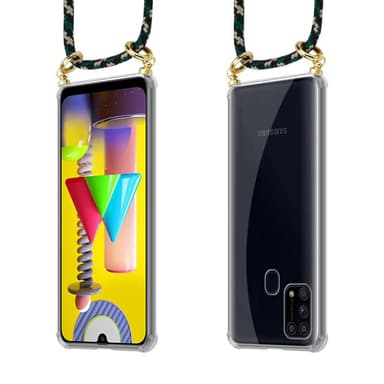 Samsung Galaxy M31 Deksel med Halskjede (brun)
