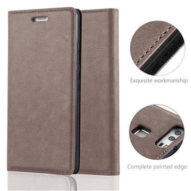 lommebokdeksel Huawei P9 case (brun)