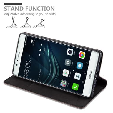 lommebokdeksel Huawei P9 case (brun)