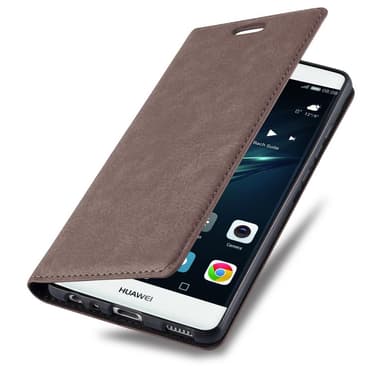 lommebokdeksel Huawei P9 case (brun)
