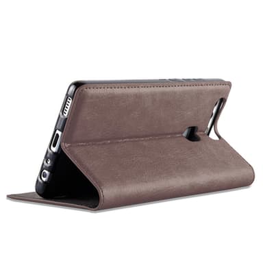 lommebokdeksel Huawei P9 case (brun)
