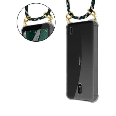 Nokia 1 PLUS Deksel med Halskjede (brun)