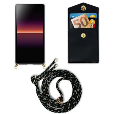 Sony Xperia L4 Deksel med Halskjede (brun)