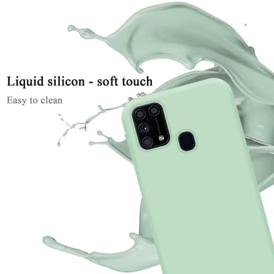 Samsung Galaxy M31 silikondeksel case (grønn)