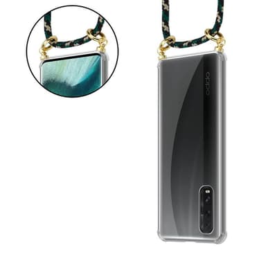 Oppo FIND X2 Deksel med Halskjede (brun)