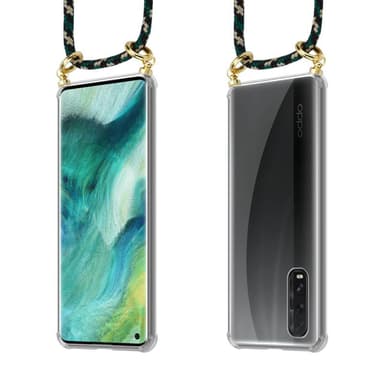 Oppo FIND X2 Deksel med Halskjede (brun)
