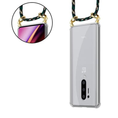 OnePlus 8 PRO Deksel med Halskjede (brun)