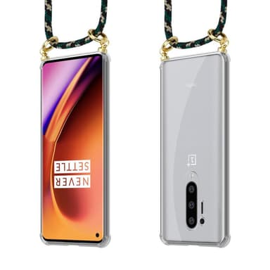 OnePlus 8 PRO Deksel med Halskjede (brun)