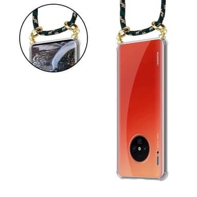 Huawei MATE 30 PRO Deksel med Halskjede (brun)